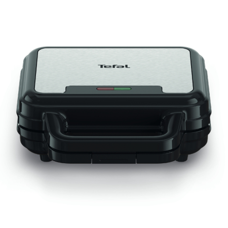 Sandwich maker multifunctional Tefal UltraCompact 3 in 1 SW383D10, 700W, 3 placi detasabile pentru sandwich-uri, panini si gofre, negru & arginti [2]