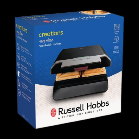 Sandwich maker Russell Hobbs Creations Easy Clean, placi detasabile lavabile, suprafata antiaderenta, indicator luminos [6]