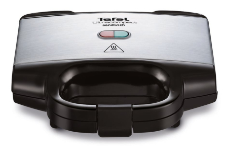 Bucatarie - Sandwich-maker Tefal SM157236, 700W, maner izolat, sistem de blocare, invelis antiaderent, Negru