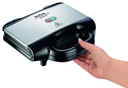 Sandwich-maker Tefal SM157236, 700W, maner izolat, sistem de blocare, invelis antiaderent, Negru [3]