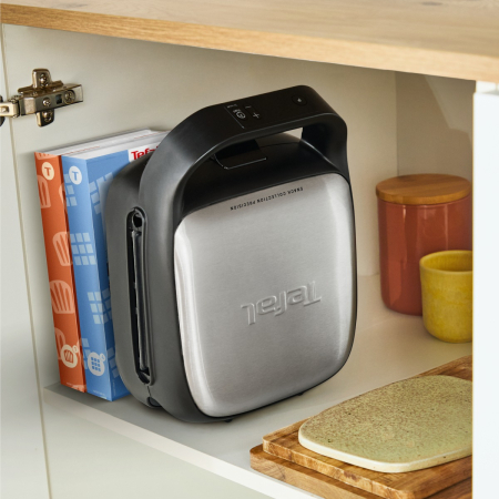 Sandwich maker Tefal Snack Collection Precision SW872BF0, 700 W, termostat reglabil, invelis antiaderent, 2 seturi de placi detasabile, sistem de bloc [4]