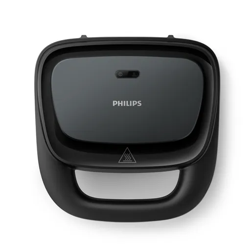 Sandwish maker Philips HD2330/90, 3000, putere w 750, placi antiaderente, indicator luminos, tip comanda mecanic, negru [2]