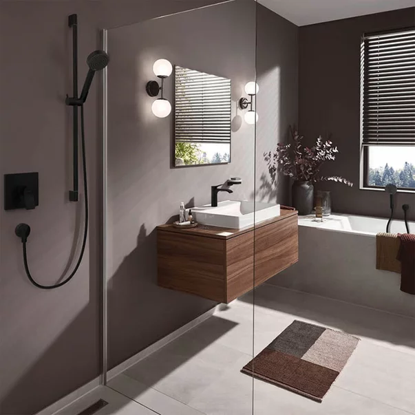 Savoniera cu suport Hansgrohe AddStoris alb - negru [4]