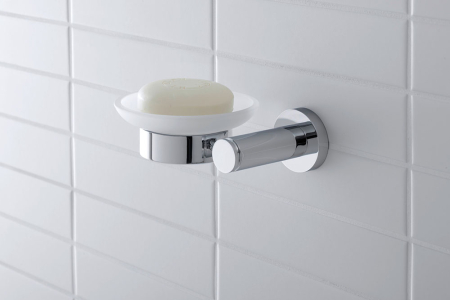 Savoniera Duravit 0099171000, D-Code, tip instalare pe perete, numar orificii instalare 2, elemente fixare ascunse, crom [2]