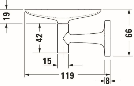 Savoniera Duravit 0099334600, Starck T, tip instalare pe perete, calitate superioara pentru baia ta, negru [7]