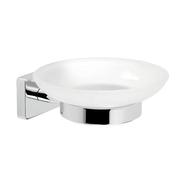 Accesorii lavoare - Savoniera Ferro Greta alb - crom