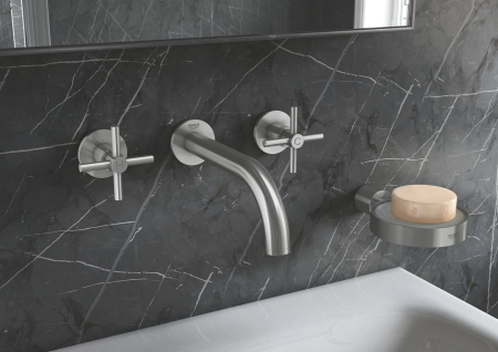Savoniera Grohe 40256003, 105 mm, 1 orificii instalare, pe suport, sticla, savoniera, Alb [2]