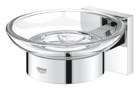 Savoniera Grohe 41096000, Suport sapun Start Cube, tip instalare pe perete, elemente fixare ascunse, crom [1]