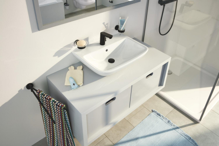 Savoniera Grohe 411932430, 110 mm, 2 orificii instalare, pe perete, metal, sticla, elemente fixare ascunse, Negru [4]