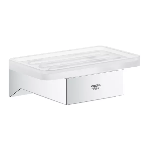 Accesorii lavoare - Savoniera Grohe Selection Cube alb