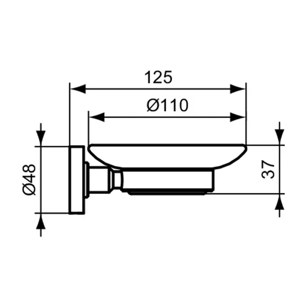 Savoniera Ideal Standard IOM negru mat [2]