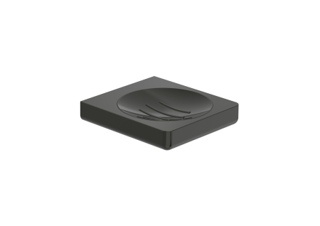 Accesorii baie - Savoniera Roca A817023CN0, 120 mm, 110 mm, 2 orificii instalare, pe perete, metal, elemente fixare ascunse, Negru