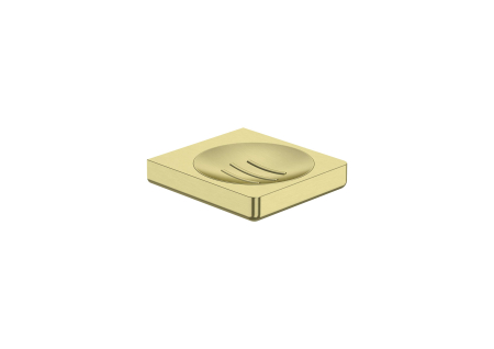Accesorii baie - Savoniera Roca A817023VA0, 120 mm, 110 mm, 2 orificii instalare, pe perete, metal, elemente fixare ascunse, Auriu
