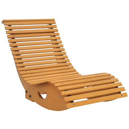 Gradina & balcon -  Scaun balansoar de gradina in forma de S cu sezut ergonomic, din lemn de brad si pin, 130x60x60 cm
