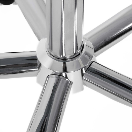 Scaun birou ergonomic, cu sezut din spuma, reglabil pe inaltime, maxim 120 kg, 90x49x48 cm, alb si roz [4]