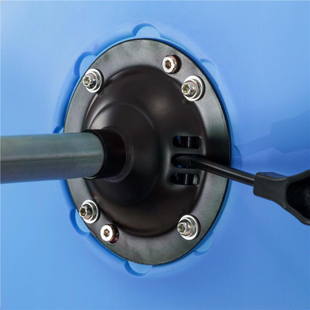 Scaun birou ergonomic, cu sezut din spuma, reglabil pe inaltime, maxim 120 kg, 90x49x48 cm, albastru [10]