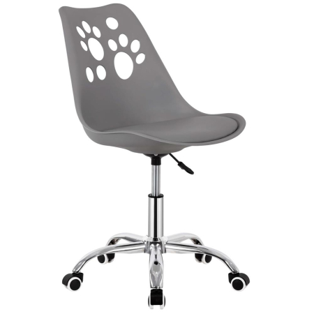 Mobila - Scaun birou ergonomic, cu sezut din spuma, reglabil pe inaltime, maxim 120 kg, 90x49x48 cm, gri