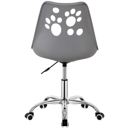 Scaun birou ergonomic, cu sezut din spuma, reglabil pe inaltime, maxim 120 kg, 90x49x48 cm, gri [13]