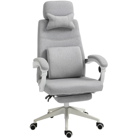 Mobila birou -  Scaun Birou Gri - Reglabil si Rotativ Ergonomic
