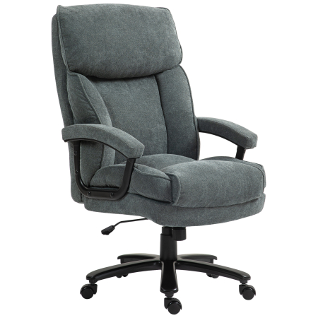 Dormitor & birou -  Scaun de Birou cu Spatar inalt si inaltime Reglabila, 68,5x79x117-125 cm, Gri