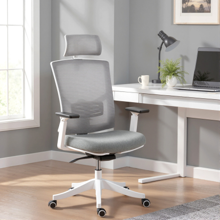  Scaun de Birou Ergonomic si Respirabil cu Suport Lombar Dinamic 4D, 64.5x62.5x112-122 cm, Multicolor [1]