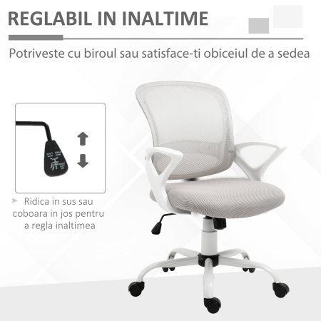  Scaun de Birou si pentru Masa de Lucru Ergonomic cu inaltime Ajustabila [4]