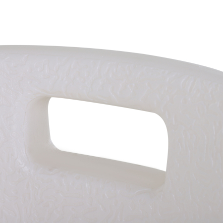  Scaun de Dus cu inaltime Reglabila pe 6 Nivele, Picioare si Brate Antiderapante, 74x53x80-92 cm, Alb [7]