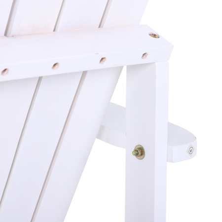  Scaun de Gradina Adirondack din Lemn Alb 97x72.5x93cm [8]