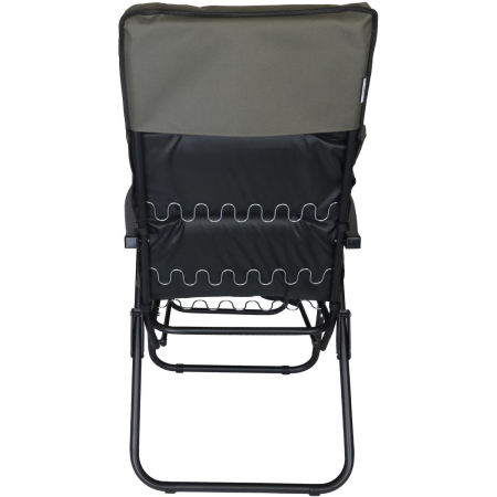 Scaun de gradina cu perna, reglaj pe pozitii, cadru metalic pliabil, 57x83x106 cm, gri [4]