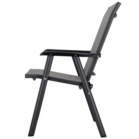 Scaun de gradina metalic, pliabil, 95x57x66cm, maxim 150kg, gri [11]