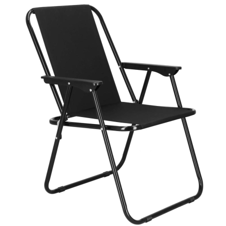 Scaun de plaja Sersimo, pliabil, 100kg, 52x73cm, negru [4]