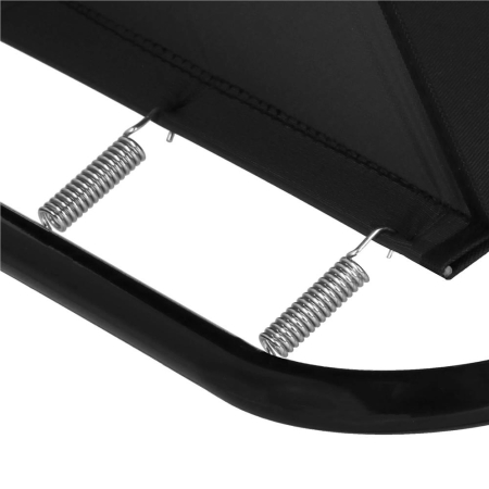 Scaun de plaja Sersimo, pliabil, 100kg, 52x73cm, negru [11]