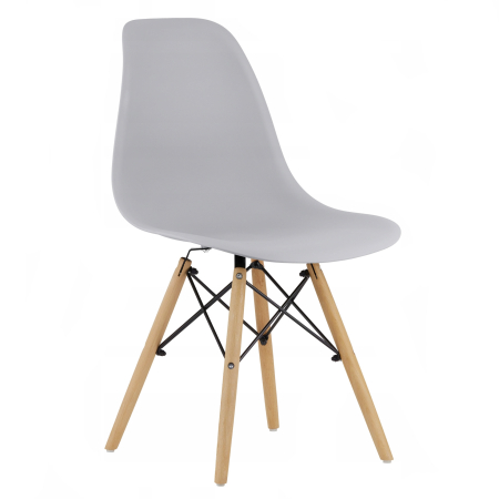 Mobila - Scaun dining Scandinav pentru bucatarie, 38x42x82cm, gri