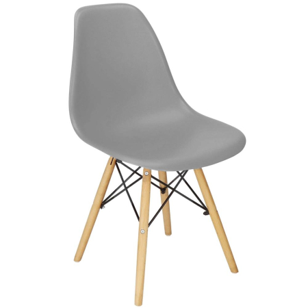 Mobila - Scaun dining Scandinav pentru bucatarie, 38x42x82cm, gri inchis