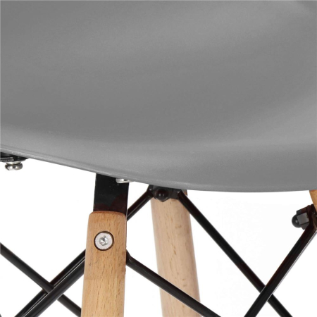 Scaun dining Scandinav pentru bucatarie, 38x42x82cm, gri inchis [12]