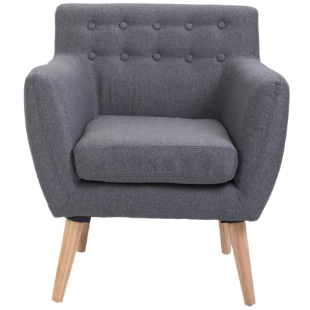  Scaun Fotoliu de Design Dormitor Salon Moderna Gri [7]