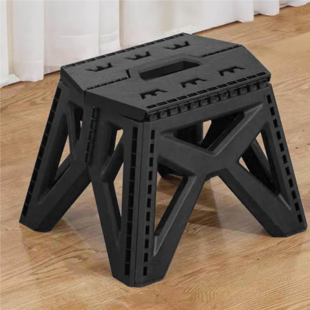 Scaun inaltator multifunctional tip scara, 100 kg, compact, cu maner, 23x31x23 cm, negru [9]