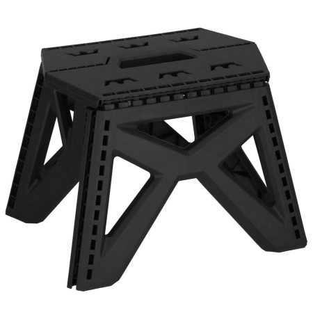 Baie - Scaun inaltator multifunctional tip scara, 100 kg, compact, cu maner, 23x31x23 cm, negru