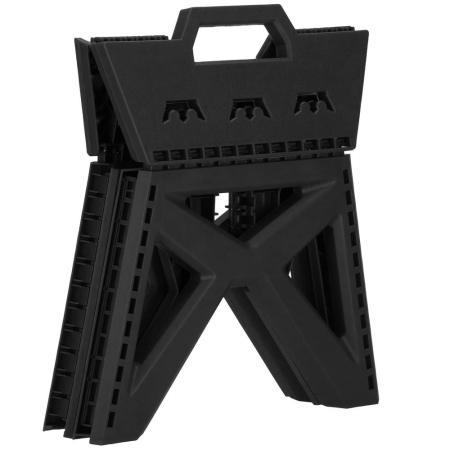 Scaun inaltator multifunctional tip scara, 100 kg, compact, cu maner, 23x31x23 cm, negru [12]