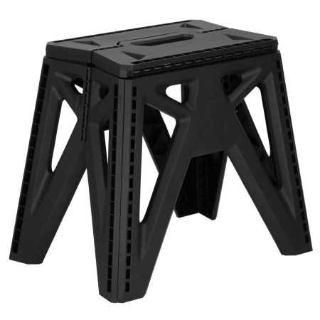 Scaun inaltator multifunctional tip scara, 150 kg, compact, cu maner, 45x37x34 cm, negru [2]
