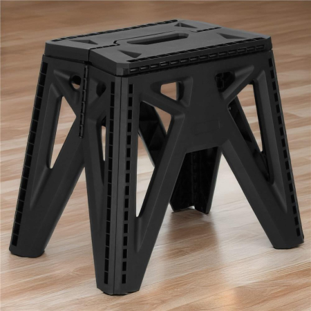 Scaun inaltator multifunctional tip scara, 150 kg, compact, cu maner, 45x37x34 cm, negru [8]