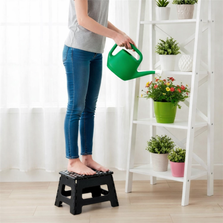 Scaun inaltator multifunctional tip scara, antiderapant, 22 cm, maxim 150 kg, negru [5]