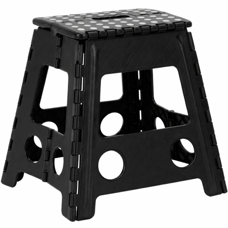 Rafturi si depozitare - Scaun inaltator multifunctional tip scara, antiderapant, 39 cm, maxim 150 kg, negru