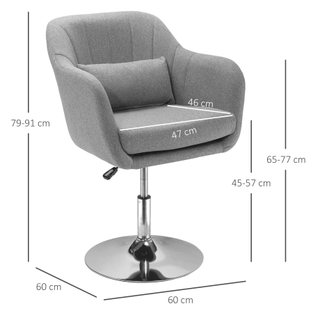  Scaun Pivotant 360° cu Suport Lombar [2]