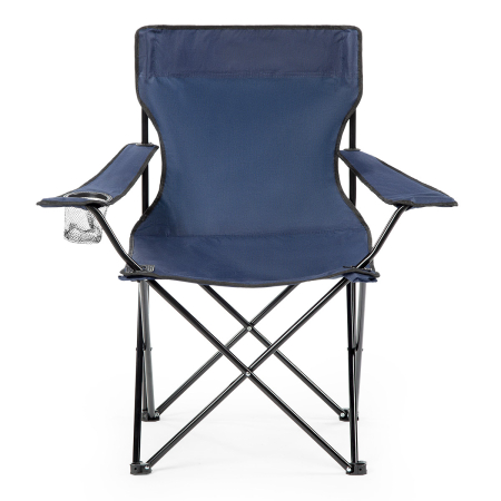 Gradina & balcon - Scaun pliabil camping sau pescuit Sersimo, suport pahar, albastru