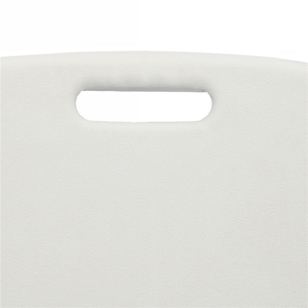 Scaun pliabil HDPE cu cadru metalic, pentru catering sau gradina, 46x53x86 cm, 150 kg, alb [15]