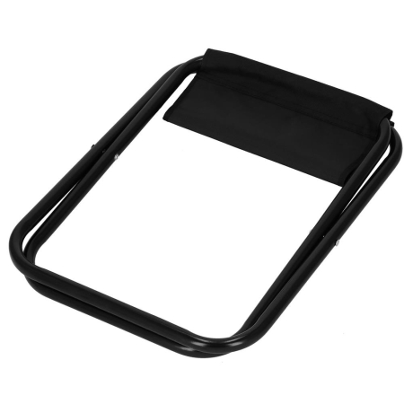 Scaun pliabil pentru camping sau pescuit, cadru metalic, maxim 100 kg, 26x26x34 cm, negru [12]