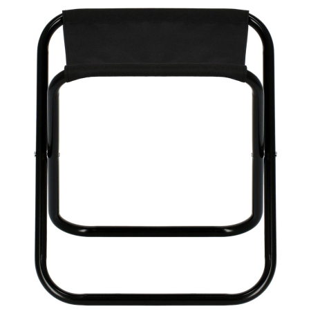 Scaun pliabil pentru camping sau pescuit, cadru metalic, maxim 100 kg, 26x26x34 cm, negru [14]