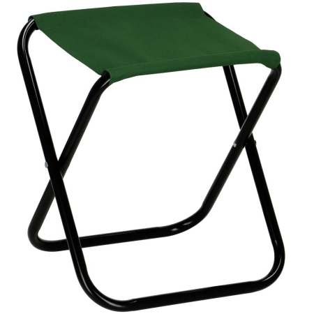 Scaun pliabil pentru camping sau pescuit, cadru metalic, maxim 100 kg, 26x26x34 cm, verde [3]