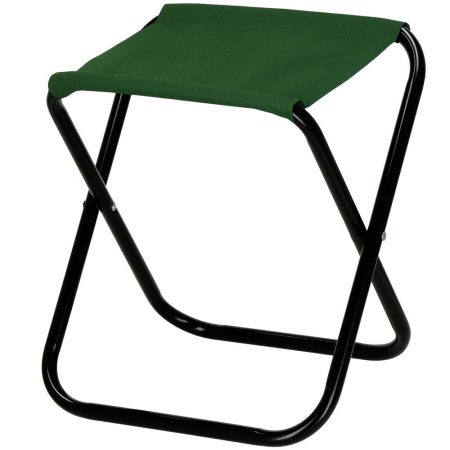 Scaun pliabil pentru camping sau pescuit, cadru metalic, maxim 100 kg, 26x26x34 cm, verde [1]